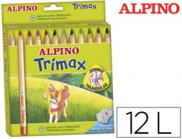 12 lápices de colores Alpino Trimax